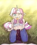  2016 animal_genitalia animal_penis anthro anthrofied areola breasts clothed clothing cum cum_in_hair cum_on_breasts cum_on_face cum_on_horn cum_on_tongue dialogue duo equine equine_penis female first_person_view friendship_is_magic hair hi_res horn kanashiipanda long_hair looking_at_viewer male male/female mammal multicolored_hair my_little_pony one_eye_closed penis tongue twilight_velvet_(mlp) two_tone_hair unicorn 