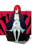  bad_id bad_pixiv_id bangs blurry bow breasts brooch cleavage closed_mouth depth_of_field dress eyelashes full_body gorikiri hair_ribbon izetta jacket jewelry long_sleeves looking_at_viewer medium_breasts own_hands_together pantyhose red_eyes red_hair ribbon shade short_hair shuumatsu_no_izetta silhouette sitting smile solo suitcase weapon white_bow white_dress white_legwear wide_sleeves 