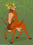  2016 arrow beard bow_(weapon) cervine deer deertaur facial_hair kobi_lacroix male mammal ranged_weapon taur weapon 