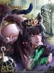  bird black_hair cage cat_ears green_eyes jewelry legend_of_the_cryptids nox tail 