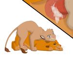  anal anal_penetration anus balls barbed_penis close-up cub cum cum_from_ass cum_in_ass cum_inside cutaway disney feline feral from_behind_position lion looking_pleasured lying male male/male mammal mounting on_front penetration penis sex side_view simba tapering_penis the_lion_king whiskers xxgato young 