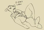  anthro anthrofied atrolux bikini brionne bulge clothed clothing crossdressing dialogue embarrassed english_text erection eyes_closed humanoid_penis line_art lying male mammal marine monochrome nintendo on_back open_mouth partially_retracted_foreskin penis pinniped pok&eacute;mon poking_out sketch solo spread_legs spreading swimsuit text uncut video_games 