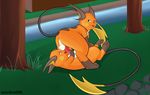  69_position anus balls grass jewelry licking male male/male necklace nintendo oral penis penis_lick pok&eacute;mon raichu sex tongue tongue_out tree video_games warden006 water 