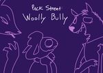  2016 anthro avo_(weaver) canine caprine disney english_text fan_character female group hyena jackal male mammal ozzy_(weaver) pack_street purple_background remmy_cormo sheep simple_background story story_in_description text the_weaver title_card zootopia 