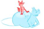  anthro big_butt butt canine crossover digital_media_(artwork) disney female fox gloria_(madagascar) hi_res hippopotamus larger_female madagascar male male/female mammal nick_wilde nude sex simple_background size_difference smaller_male unknown_artist wide_hips zootopia 