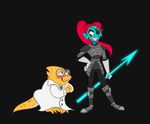  2016 alphys digital_media_(artwork) kritterart undertale undyne video_games 