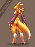  artist_request ass breasts digimon fingerless_gloves furry red_eyes renamon 