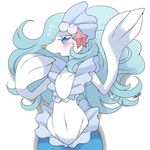  artist_request furry open_mouth pokemon primarina teal_eyes 