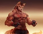  abs biceps canine digital_media_(artwork) fur male mammal muscular muscular_male pecs tengo wolf 