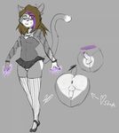  anthro anus balls blue_eyes bulge butt cat clothed clothing crossdressing erection feline flaccid girly jroy101 legwear looking_at_viewer magic magic_user male mammal nude penis presenting roi simple_background solo underwear witch 