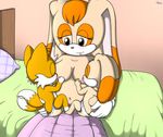  anal anal_penetration baby bed blush breastfeeding breasts brown_eyes canine cream_the_rabbit cub diaper eyes_closed fingering fox fur hair lactating lagomorph mammal miles_prower orange_fur orange_hair penetration pillow rabbit sitting sonic_(series) tan_fur unistar urine vanilla_the_rabbit wet_diaper young 