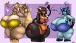  anthro araidian armpits big_breasts big_butt blush breasts butt clothing eeveelution female glaceon houndoom huge_breasts huge_butt hyper hyper_breasts lopunny nintendo panties pok&eacute;mon thick_thighs underwear video_games wide_hips 