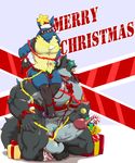  2016 3_toes 5_fingers abs anal anal_masturbation anal_penetration anthro ball_gag balls bdsm beige_penis bell biceps big_penis black_fur black_nose blue_fur blue_tail bondage bound bow breathable_gag candy candy_cane canine chain christmas collar countershading croiyan digital_media_(artwork) dildo dildo_sitting domination drooling duo ear_piercing english_text food front_view fur gag gagged gift glans green_eyes green_hair grey_balls grey_fur grey_penis grey_tail hair handcuffs harness hat headphones hi_res holding_leash holding_object holidays humanoid_penis larger_male leash looking_at_viewer lucario male male_domination mammal mask_(marking) masturbation mistletoe mostly_nude multicolored_fur muscular muscular_male nintendo nipple_piercing nipples pecs penetration penis penis_size_difference piercing pink_nipples plant pok&eacute;mon precum pubes red_eyes ribbons saliva santa_hat seonghwan sex_toy shackles size_difference small_dom_big_sub smaller_male star tan_fur text thick_penis toes two_tone_fur urethral urethral_penetration vein veiny_penis video_games wolf 