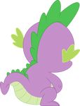  alpha_channel dragon friendship_is_magic from_behind_position my_little_pony porygon2z purple_skin rear_view sex simple_background sitting spike_(mlp) transparent_background 