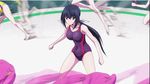  2girls animated animated_gif ass black_hair hip_attack kaminashi_nozomi keijo!!!!!!!! multiple_girls pink_hair swimsuit tsukishita_usagi water 