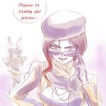  animal_ears beret brown_hair bunny_ears bunny_girl censored_text coco_adel english hat iesupa multiple_girls o_o profanity rwby shocked_eyes sunglasses surprised sweatdrop velvet_scarlatina 