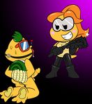  ball_gag bdsm domination eyewear female female_domination gag koopa lakilester lakilulu lakitu male male/female mammal mario_bros nintendo paper_mario penis ponytail reptile scalie simple_background turtle video_games 