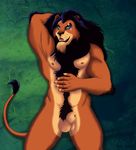  anthro balls disney feline lion male mammal penis scar_(the_lion_king) solo tarolyon the_lion_king 