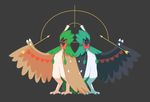  2016 ambiguous_gender apex_(artist) arrow avian beak bird decidueye feathered_wings feathers hood nintendo owl pok&eacute;mon shiny_pok&eacute;mon simple_background talons video_games wings 