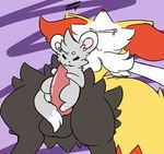  3_toes animal_genitalia balls bargglesnatch-x1 blush braixen canine duo erection foot_fetish footjob fur lying male mammal minccino nintendo on_back open_mouth paws penis pok&eacute;mon rodent sex size_difference small_dom_big_sub thigh_sex toes video_games 