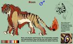  araivis-edelveys feral fur hair male model_sheet paws red_eyes simple_background solo standing striped_fur stripes 