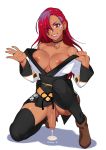  1girl breasts final_fantasy futanari large_breasts leaking_cum red_eyes red_hair solo sunna_(nilsunna) 