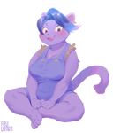  aruurara blush cat catty_(undertale) clothing feline mammal overalls undertale video_games 