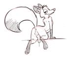  all_fours animal_genitalia animal_penis anus backsack balls barefoot bedroom_eyes canine canine_penis digitigrade disney dripping erection fox half-closed_eyes ishoka knot looking_at_viewer looking_back male mammal nick_wilde nude penis perineum pinup pose precum presenting raised_tail seductive sheath solo zootopia 