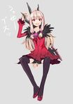  1girl agria_(tales) breasts clenched_teeth dress freckles fur grey_hair long_hair open_mouth panties pink_eyes shoes tales_of_(series) tales_of_xillia thighhighs weapon 