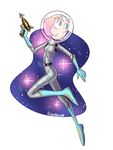  alien armor cartoon_network clothing cubedcoconut gem_(species) gloves helmet humanoid jumpsuit laser_gun pearl_(steven_universe) ranged_weapon space steven_universe weapon 