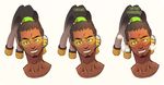  1boy facial_hair glasses looking_at_viewer lucio_(overwatch) lush overwatch solo sweat 