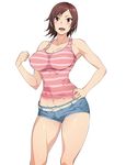  1girl breasts erect_nipples female kazama_asuka large_breasts looking_at_viewer solo tekken tetsuo_(tetuo1129) 
