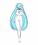 big_breasts blue_eyes blue_hair breasts featureless_breasts featureless_crotch feet female gardevoir generation_3_pokemon hair hair_over_eye hand_on_breast hi_res humanoid long_hair looking_at_viewer luna_the_gardevoir moon_collar navel nintendo nude one_eye_obstructed pokemon pokemon_(species) renv shiny_pokemon smile smiling_at_viewer solo thick_thighs toes