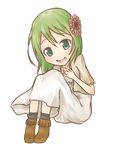  bad_deviantart_id bad_id flower green_eyes green_hair gumi hair_flower hair_ornament short_hair solo vocaloid 