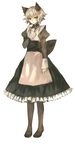  alice_mission animal_ears blonde_hair cat_ears character_request hand_on_own_chest hina_(pico) maid pantyhose short_hair solo standing yellow_eyes 