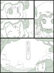  comic flandre_scarlet hat monochrome multiple_girls remilia_scarlet touhou translated uni_mate 