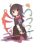  asymmetrical_wings bad_id bad_pixiv_id black_hair houjuu_nue red_eyes rowtan solo touhou ufo weapon wings 