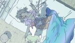 anthro avian bed bird chicken chicken_little_(2005) clothed clothing coma duo female fully_clothed fur furniture galliform gallus_(genus) male neon_genesis_evangelion panties partially_clothed phasianid sleeping underwear what white_body white_fur