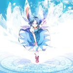  bad_id bad_pixiv_id cirno cirno-nee furisuku ice magic_circle scarf solo touhou 