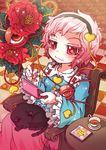  emu_(toran) eyes hairband handheld_game_console heart kaenbyou_rin kaenbyou_rin_(cat) komeiji_satori nintendo_ds pink_hair red_eyes short_hair solo touhou 