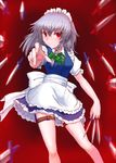  bad_anatomy bad_id bad_pixiv_id highres izayoi_sakuya knife maid maid_headdress red_eyes silver_hair solo touhou windtalker 