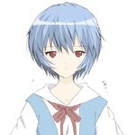  ayanami_rei bad_id bad_pixiv_id blue_hair core_(mayomayo) neon_genesis_evangelion red_eyes school_uniform short_hair solo 