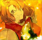  bad_id bad_pixiv_id fire my-otome naye orange_hair scarf solo tokiha_mai 
