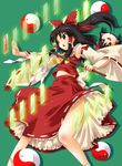  black_hair hakurei_reimu michii_yuuki solo touhou yin_yang yukkuri_shiteitte_ne 