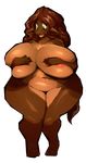  2016 alpha_channel anthro areola big_breasts big_nipples bovine breasts brown_hair cattle covering covering_breasts digital_media_(artwork) female green_eyes hair hand_on_breast huge_breasts mammal nipples nude open_mouth riendonut simple_background solo standing thick_thighs transparent_background voluptuous wide_hips 
