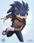  anthro close-up clothing detailed eulipotyphlan featureless_crotch footwear fur gloves green_eyes hedgehog male mammal nintendo open_mouth pecs portrait quills raf_grassetti realistic running sharp_teeth shoes smile solo sonic_(series) sonic_the_hedgehog super_smash_bros teeth tongue video_games 