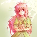  1girl character_name dress long_hair pink_eyes pink_hair rhea_scarlet tales_of_(series) tales_of_phantasia 