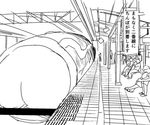  big_penis censored erection floor glans hatake hyper hyper_penis japanese_text mammal penis pillars roof sitting size_difference sketch station text train_station translation_request 