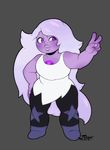  alien amethyst_(disambiguation) animated belly big_belly cartoon_network expansion female gem_(species) hair inflation krimxonrage purple_eyes purple_skin steve_universe steven_universe weight_gain white_hair 