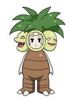  :| bangs black_eyes blonde_hair blunt_bangs closed_mouth cosplay costume exeggutor exeggutor_(cosplay) full_body gen_1_pokemon highres jitome lillie_(pokemon) pokemon pokemon_(game) pokemon_sm ram_(ramdayo) simple_background solo standing white_background 